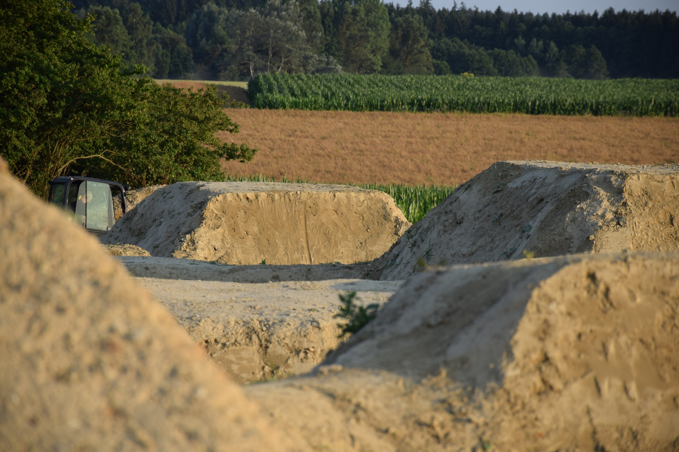 Big Air Dirtpark in Lehmbauweise