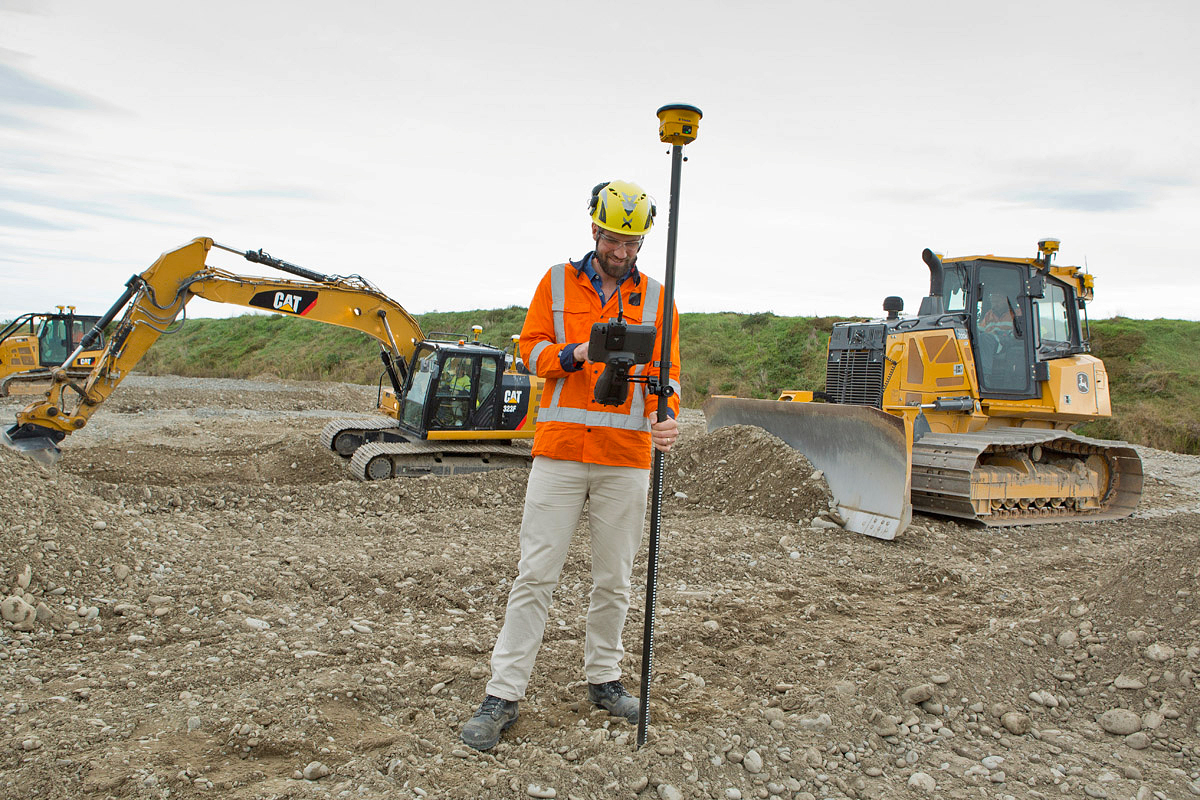 GNSS Rover · RTK-Vermessung - Big Air Bau