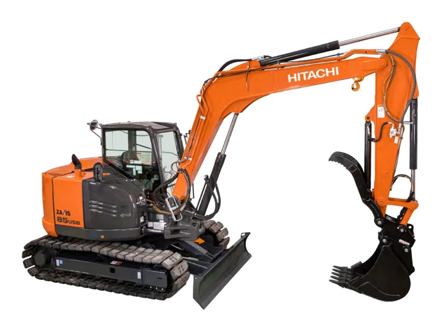 Hitachi ZX85USB · Kettenbagger - Big Air Bau